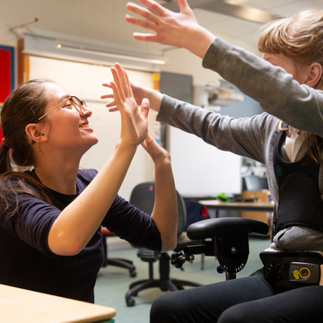 LD Nurse with woman in wheelchair