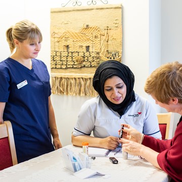 Nursing Student demonstration